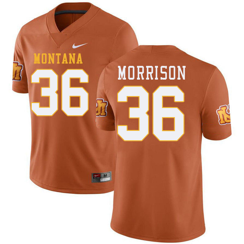 Montana Grizzlies #36 Ty Morrison College Football Jerseys,Uniforms Stitched Sale-Throwback